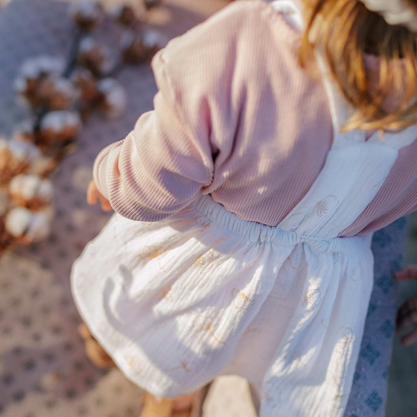 Katia - Mousseline Gold Collection - Double Gauze - Gold Cotton Flower Metallic - Autumn Winter 2021 Collection