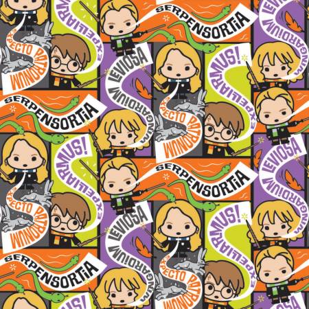 Last half yard  x width of fabric - Harry Potter Halloween - Casting Spells