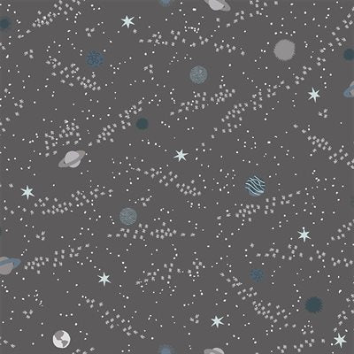 Across The Universe - Rogue Planets - Cotton + Steel - Charcoal