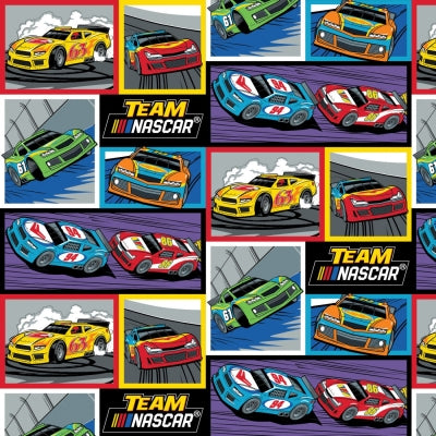 Camelot Fabrics – NASCAR – Racing Blocks – Multi