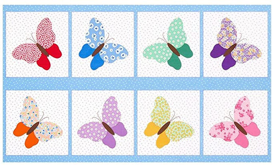 Panel - Aunt Ella's Butterflies by Darlene Zimmerman for Robert Kaufman