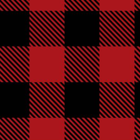 Black and Red Buffalo Plaid - Fleece
