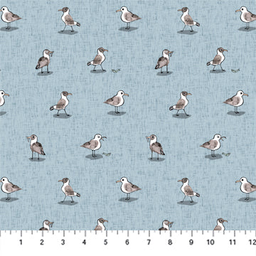 FIGO Fabrics - Calm Waters - Seagulls