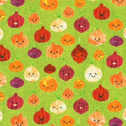 Chili Smiles - Cute Onions - by Ann Kelle Designs for Robert Kaufman