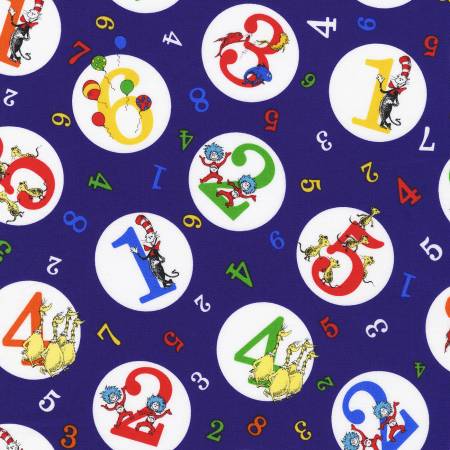Dr. Seuss - ABC & 123 Collection - 123 - Numbers - Concord Grape - by Robert Kaufman