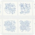 Panel - Embroidery Block - Baskets of Blooms - by Darlene Zimmerman for Robert Kaufman