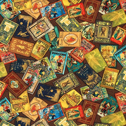 Library of Rarities - Mini - Antique Book Covers - Robert Kaufman