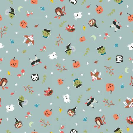 Riley Blake - Tiny Treaters - Toss - Gray