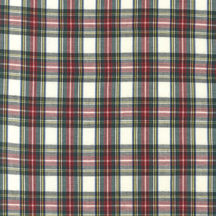 House of Wales Plaid Collection by Robert Kaufman - Ivory