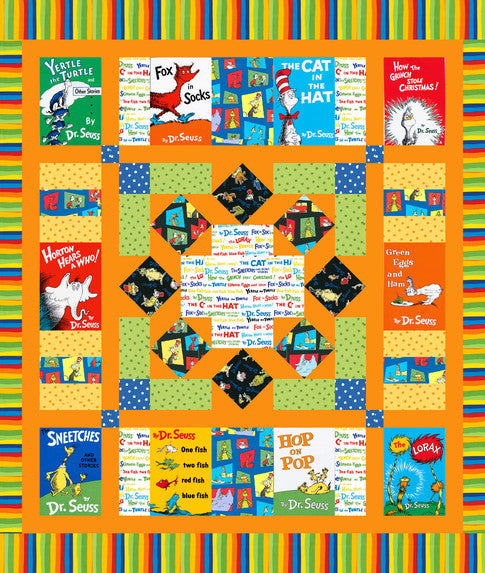 Panel - Dr. Seuss Books Covers - Celebrate Seuss Collection by Robert Kaufman