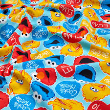 Sesame Street Heads Big Bird, Elmo, Cookie Monster Aqua