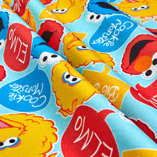 Sesame Street Heads Big Bird, Elmo, Cookie Monster Aqua