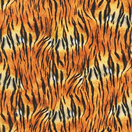 Animal Kingdom Mini's  by  Robert Kaufman - Tiger - Priced by Half Metre