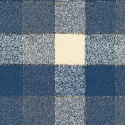 Flannel - Mammoth Flannel - Denim - by Robert Kaufman