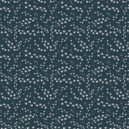 Dear Stella - Vanity Fur Collection - Paw Prints - Slate