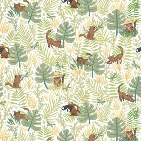 Dear Stella - Let's Get Wild Collection - Kitty Safari - White