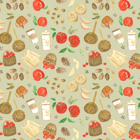 Dear Stella - Apple Picking - Foam - Pumpkin Spice by Caitlin Collection