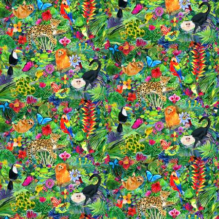 Half yard Pre-cut - 3 remain - Dear Stella - Paradise Found - Multi