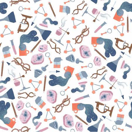 Dear Stella  -  Atomic - By Rae Ritchie Collection - The Lab - White