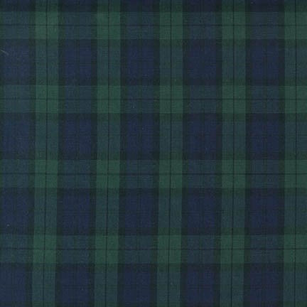 Sevenberry Classic Plaids Collection by Robert Kaufman - Hunter - Priced per half metre
