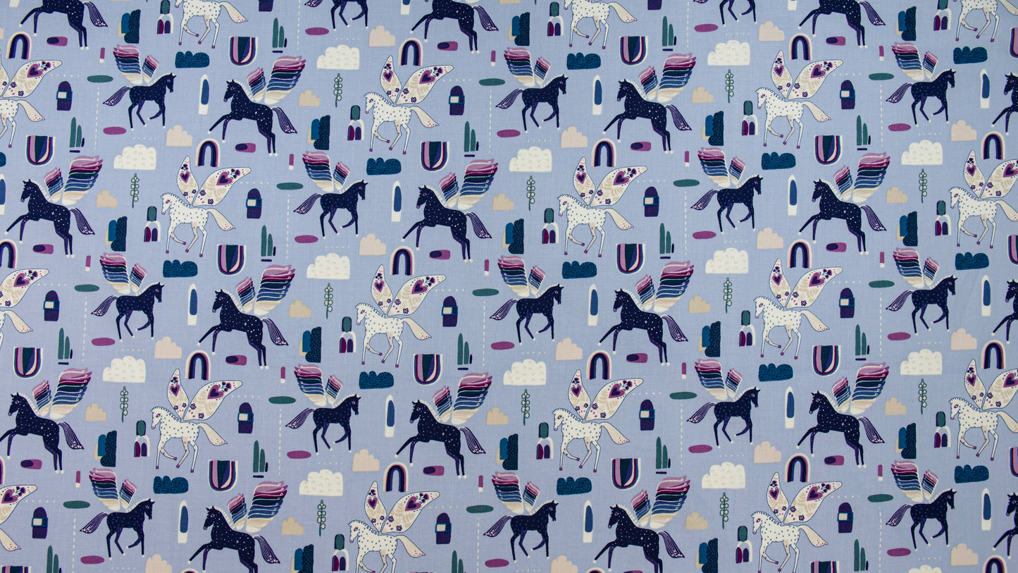 Mystical by Elena Essex for Cotton + Steel - Rainbow's End - Periwinkle