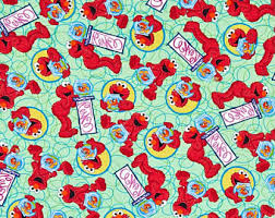 Sesame Street - Elmo and Fishbowl - Light Green