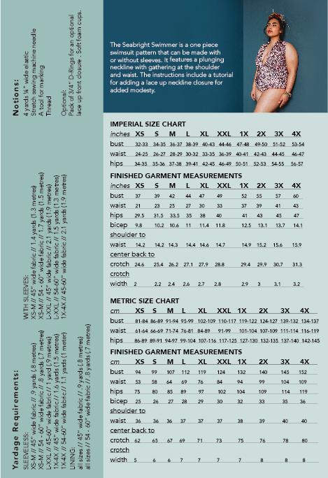 Friday Pattern Co. - Seabright Swimmer Printed Pattern