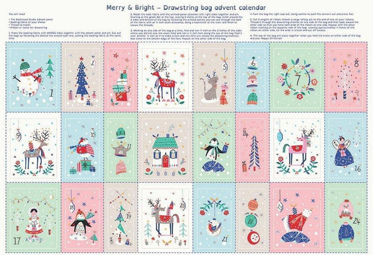 Dashwood Studio - Calendrier de l'Avent Merry & Bright Drawstring Bag
