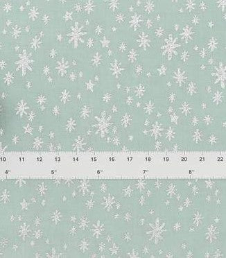 Holiday Classics by Rifle Paper Co.  - Starry Night - Mint Metallic (Silver stars)