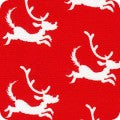 Robert Kaufman - Dr. Seuss - Christmas - How the Grinch Stole Christmas - Max the Dog Silhouette on Red