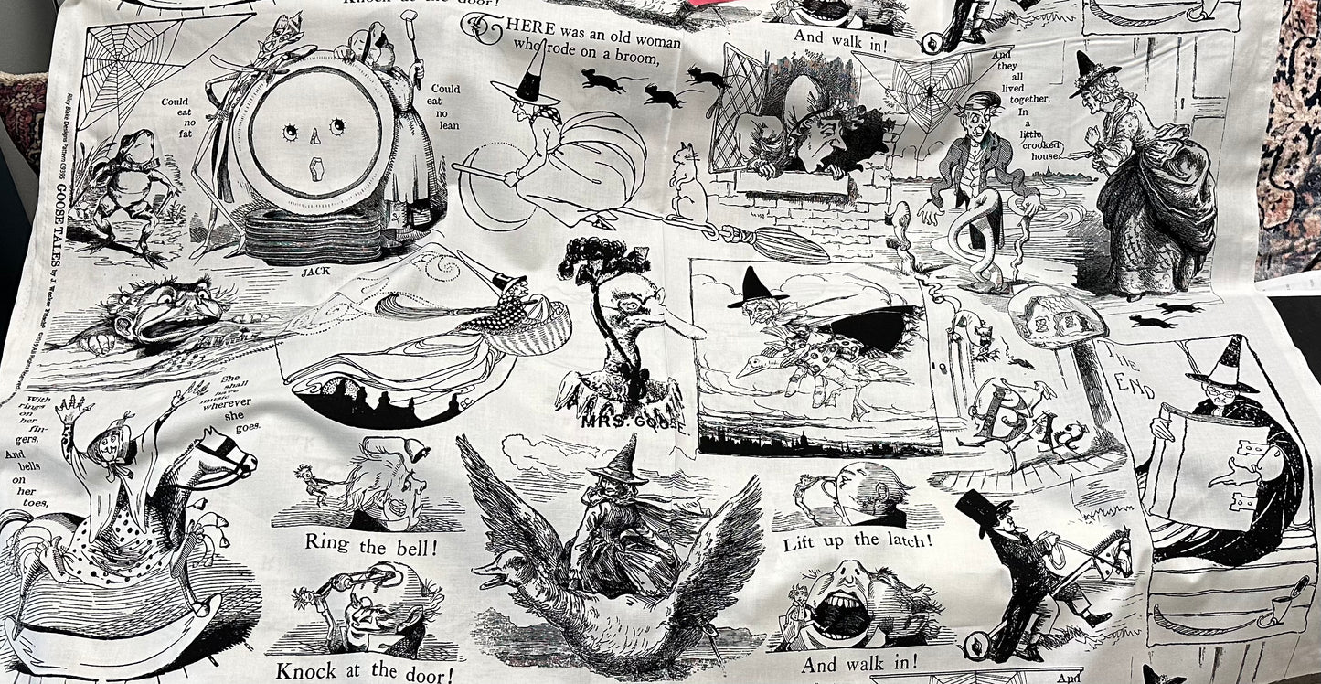 Riley Blake - Goose Tales - Tall Tales All over Motifs-Off White