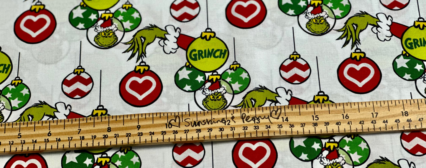 Back in stock- Robert Kaufman - Dr. Seuss - Christmas - How the Grinch Stole Christmas - Ornaments