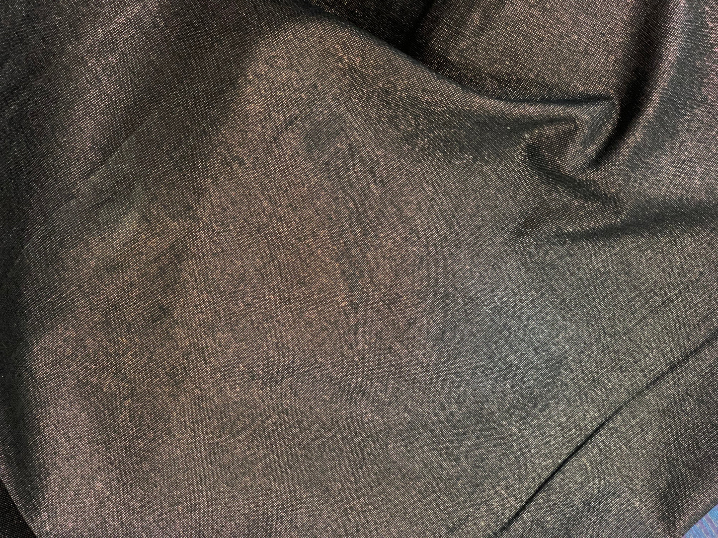 Essex Metallic - Metallic Linen Cotton mix by Robert Kaufman - Onyx