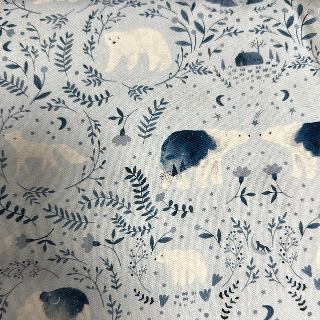Dear Stella - Polar Bear Toile - Surf - From the Be Brave by Dear Stella Collection
