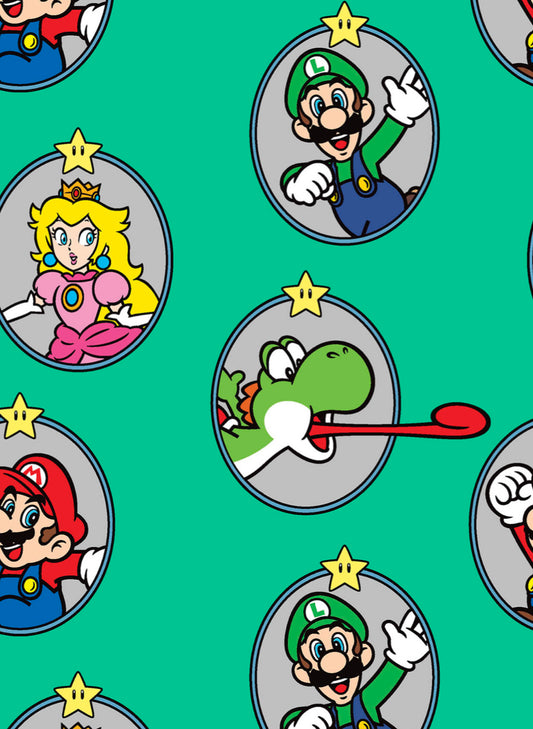 Springs Creative - Nintendo - Super Mario Badge - priced per half metre
