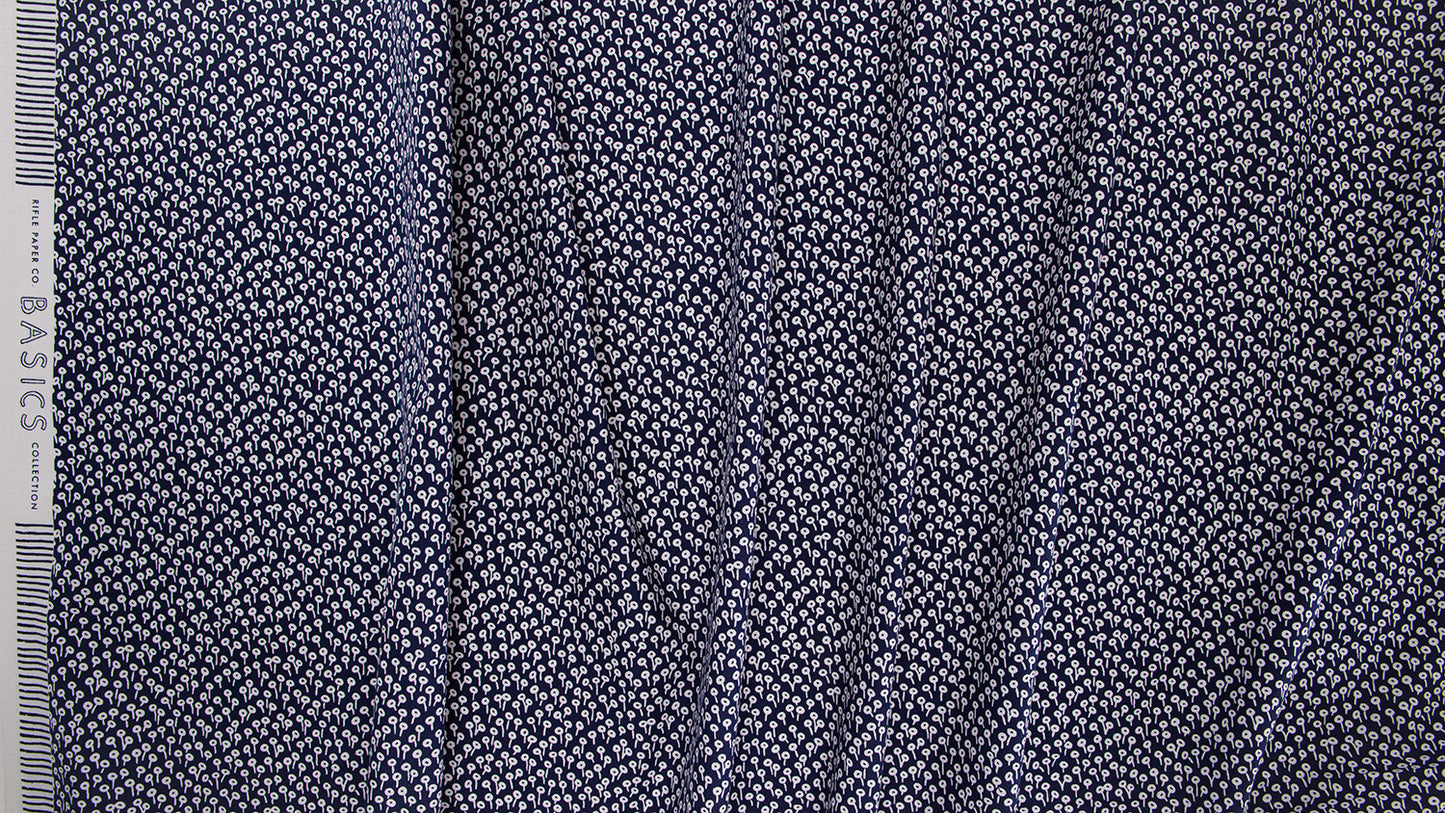 Rifle Paper Co.  - Rifle Paper Company Basics  for Cotton + Steel - Navy