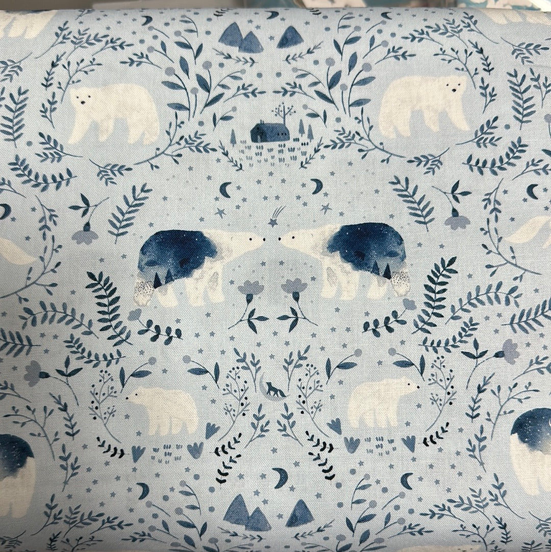 Dear Stella - Polar Bear Toile - Surf - From the Be Brave by Dear Stella Collection
