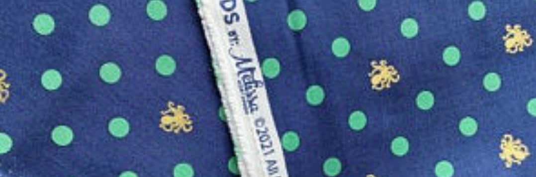 Ahoy! Mermaids Octo Dots - Navy - Riley Blake