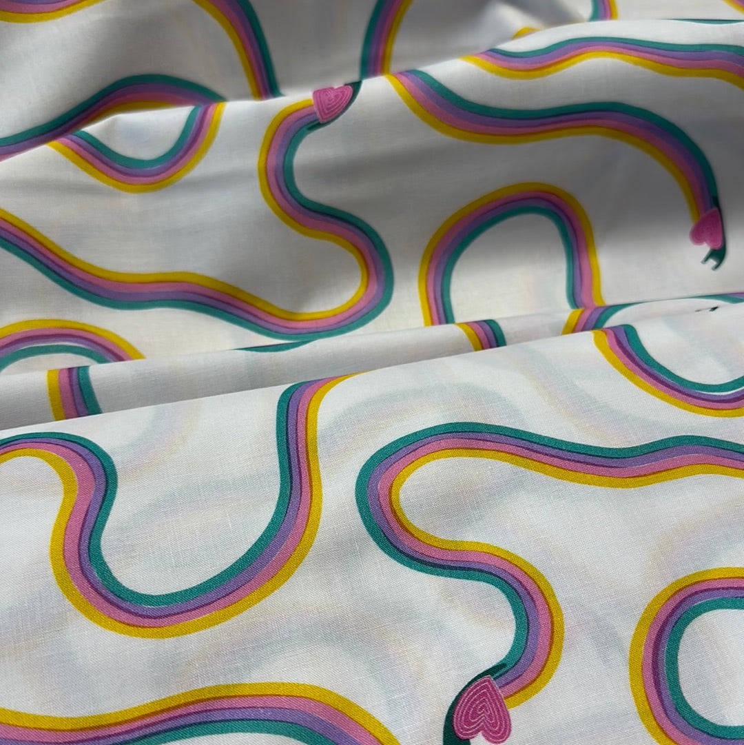 Robert Kaufman - Escargot for it - Snail Stripe - Sweet