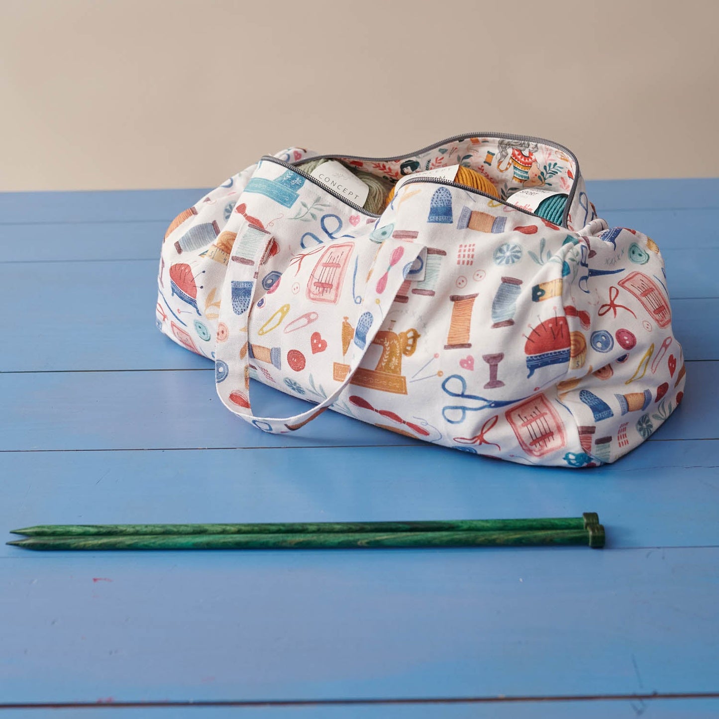 Katia - Wood Knitting Needles - 40 Cm - Number 5