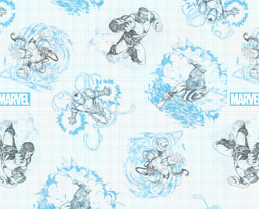 Springs Creative - Marvel  - Sketch Blue
