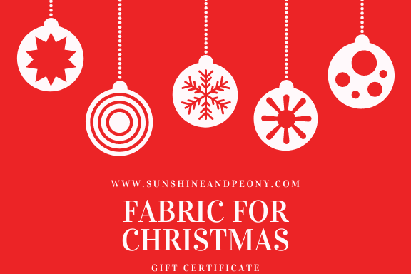 Sunshine & Peony Christmas Gift card