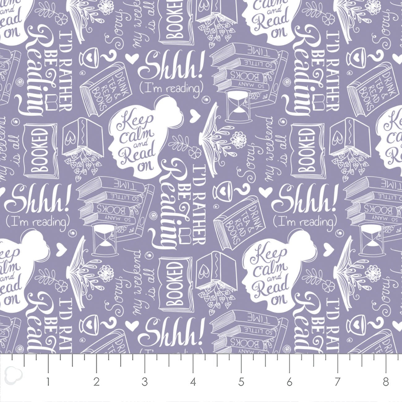 Tissus Camelot - Une partie de la collection littéraire - Plutôt lire - Violet clair