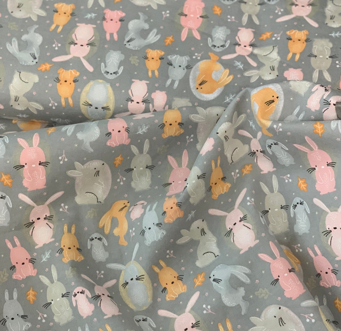 Flannel - Grey Bunny Comfy Flannel