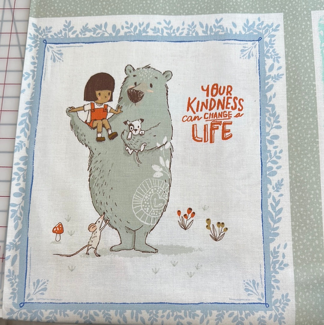 Panel - Michael Miller Fabrics  - Friendship - Multi - Sew Seeds of Love by Lisa Glanz Collection