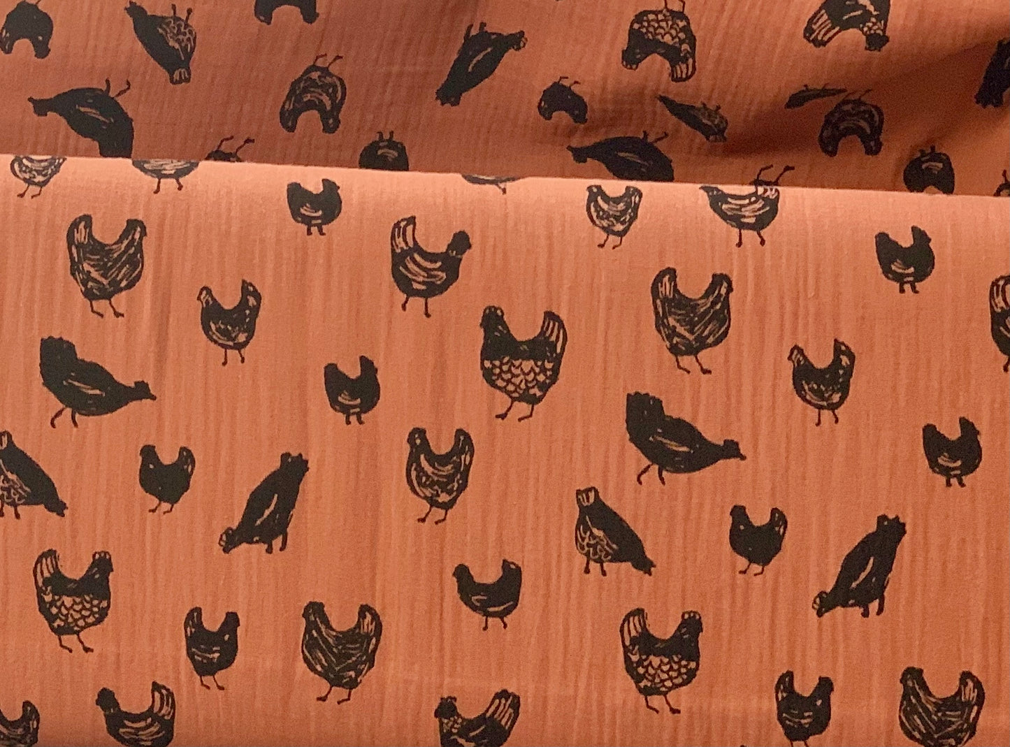 Dashwood Studio - Oiseaux nicheurs - Mélange lin et coton - Sarcelle et crème