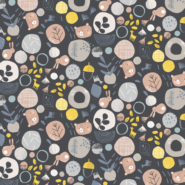 Last cut - Dear Stella - Wildlings – Forest Toss in Stargazer 17" x 44"-