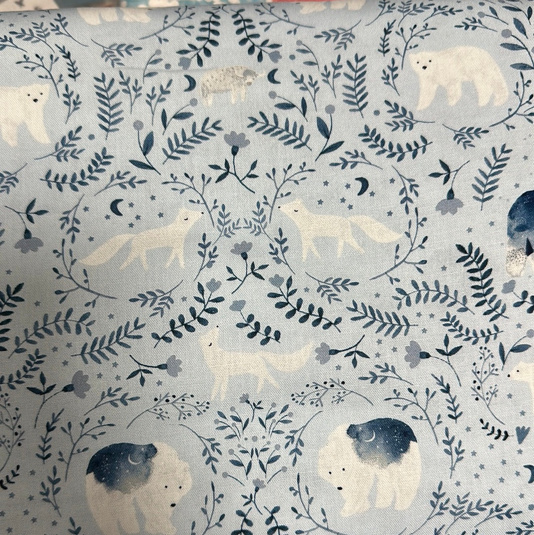 Dear Stella - Polar Bear Toile - Surf - From the Be Brave by Dear Stella Collection