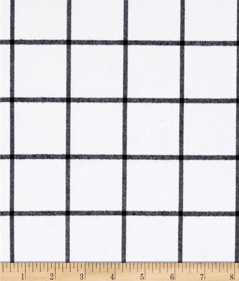 Flanelle - Flanelle Robert Kaufman Brooklyn Plaid - Blanc