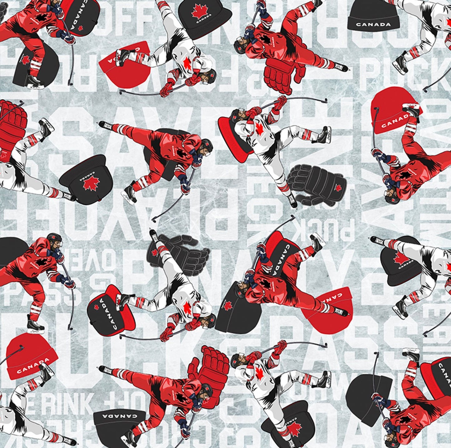Hockey Flannel - Flanelle de match du Canada - Pour JN Harper par Robert Kaufman
